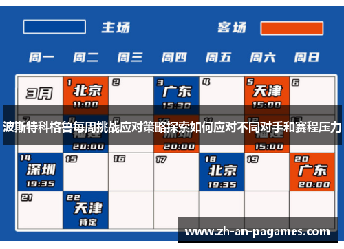 波斯特科格鲁每周挑战应对策略探索如何应对不同对手和赛程压力